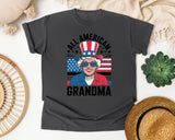 All American Grandma Grey graphic tee in Pepper