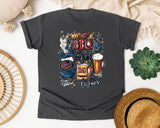 BBQ Beer And Being A Dad My Three Talents Grey 2 graphic tee in Pepper