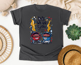 Dads Who Grill Together Stay Rare Together Grey 2 graphic tee in Pepper