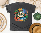 Best Dad Grey graphic tee in Pepper