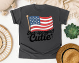 Star Spangled Cutie Black 2 graphic tee in Pepper