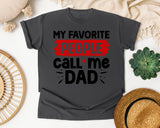 My Favorite People Call Me Dad graphic tee in Pepper