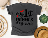 My 1st Father's Day graphic tee in Pepper