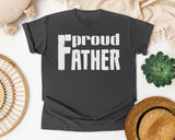Proud Father White 2 graphic tee in Pepper
