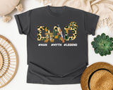 Dad Man Myth Legend Brown graphic tee in Pepper