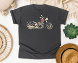 Patriotic Motorcycle graphic tee in Pepper