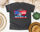 Merica Red graphic tee in Pepper