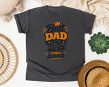 Best Dad Ever Full Time Hero Part Time Sleeper Grey graphic tee in Pepper