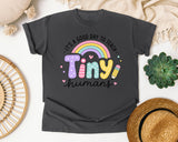 Its A Good Day To Teach Tiny Humans Rainbow graphic tee in Pepper