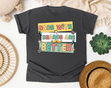 Dads With Beards Are Better White 2 graphic tee in Pepper