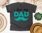 I Love My Dad Grey graphic tee in Pepper
