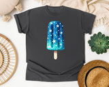 Blue Star Popsicle graphic tee in Pepper