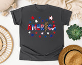 America Grey graphic tee in Pepper