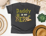Daddy Is My Hero Brown graphic tee in Pepper