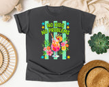 No Kids No Problems graphic tee in Pepper