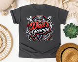Dad's Garage Grey graphic tee in Pepper