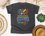 Homeschool Squad graphic tee in Pepper
