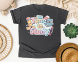 Time To Study graphic tee in Pepper