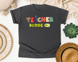 Teacher Mode On graphic tee in Pepper
