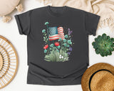 Flag With Wildflowers graphic tee in Pepper