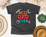 Best Dad Ever Grey graphic tee in Pepper