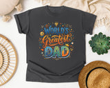 World's Greatest Dad Grey 3 graphic tee in Pepper
