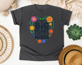 It Takes A Big Heart To Shape Little Minds Floral graphic tee in Pepper