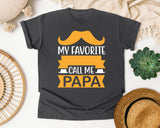 My Favorite People Call Me Papa White 3 graphic tee in Pepper