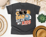 I'm A Cool Dad Just Ask My Kids White 2 graphic tee in Pepper