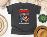 Party Like A Patriot Let Freedom Ring graphic tee in Pepper