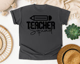 Teacher Squad graphic tee in Pepper