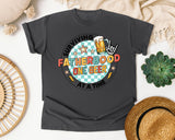 Surviving Fatherhood One Beer At A Time Grey graphic tee in Pepper