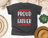 Proud Father White 3 graphic tee in Pepper