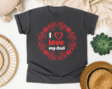 I Love My Dad Pink 2 graphic tee in Pepper