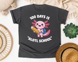 100 Days Is Alotl School graphic tee in Pepper