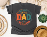 The Man The Myth The Legend Dad graphic tee in Pepper