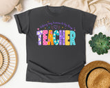 Teacher Helping Tiny Humans Do Big Things graphic tee in Pepper