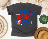 Fun On The 4th graphic tee in Pepper