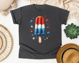 Patriotic Popsicle Stars graphic tee in Pepper