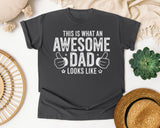 This Is What An Awesome Dad Looks Like Classic graphic tee in Pepper