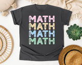 Math Math Math Stacked graphic tee in Pepper