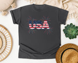 USA Grey graphic tee in Pepper