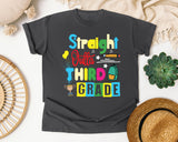 Straight Outta Third Grade Trophy graphic tee in Pepper