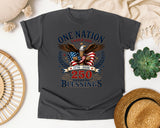 One Nation Under God 250 Years Of Blessings graphic tee in Pepper