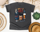 BBQ Beer And Being A Dad My Three Talents Grey graphic tee in Pepper
