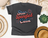 Star Spangled Cutie Grey graphic tee in Pepper