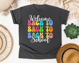 Welcome Back To School Stacked graphic tee in Pepper