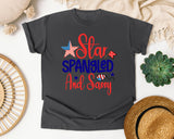 Star Spangled And Sassy graphic tee in Pepper