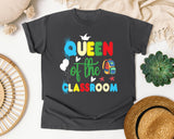 Queen Of The Classroom graphic tee in Pepper
