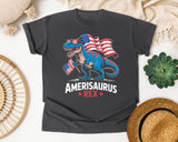 Amerisaurus Rex Pink graphic tee in Pepper